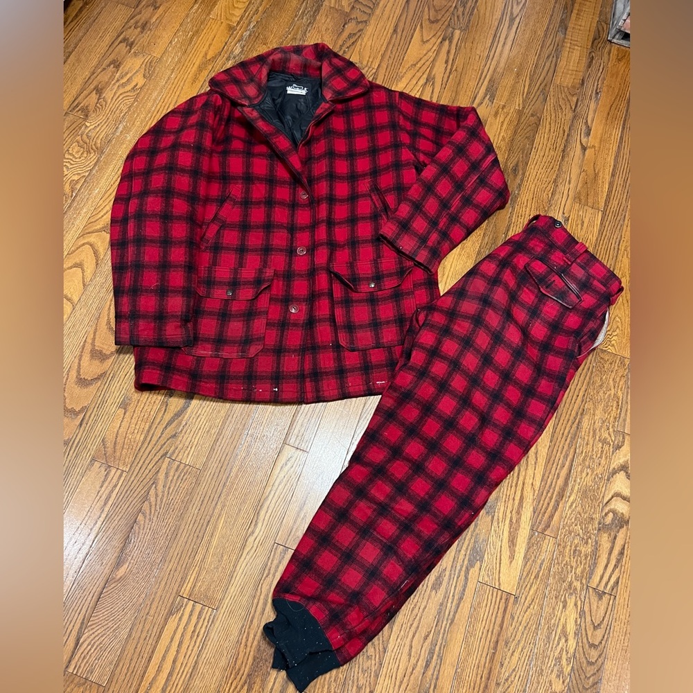 Rare Vintage Woolrich Classic 757 Hunting Jacket and Pants Set